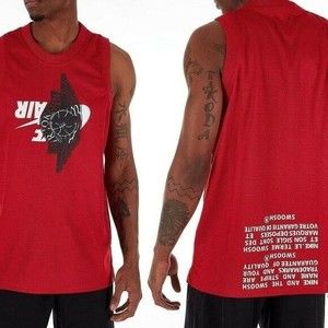 Nike Air Jordan Jumpman Classic Wings Tank Top Size S Mens Jersey Red BRED